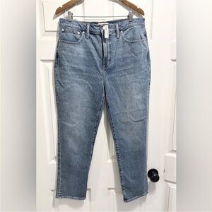 NWT Madewell The Perfect Vintage Straight Jeans High Rise Size 31 Brand New